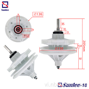 Hộp số trục vuông máy giặt